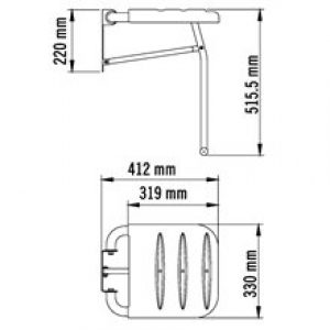 Siège rabattable avec appui au sol Paint…