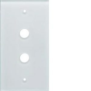 silea Plaque 2 postes neve HAGER WMC412