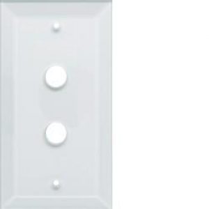 silea Plaque 2-postes vetro HAGER WMC402