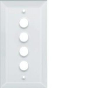 silea Plaque 4-postes vetro HAGER WMC404