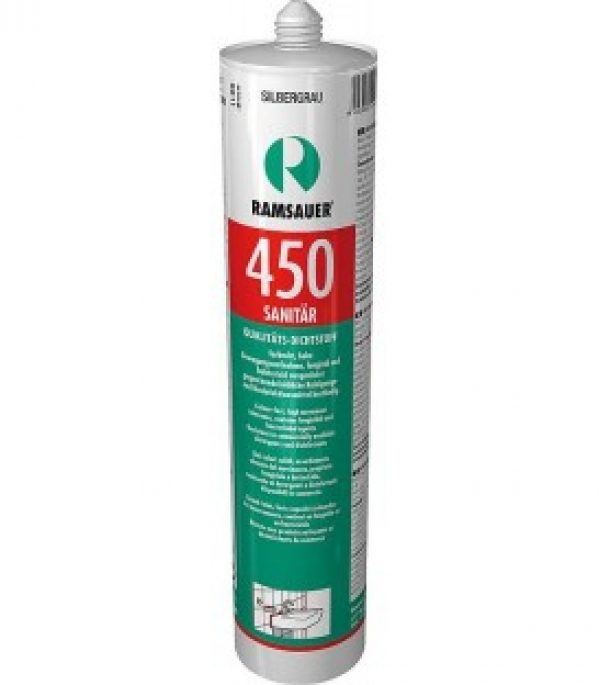 Silicone sanitaire 450 jasmin, masse d´étanchéité haut de gamme à base de silicone 310ml