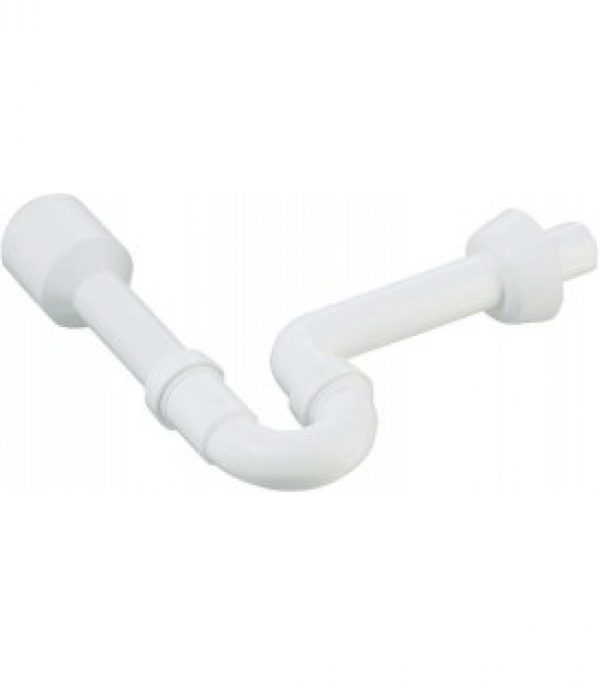 siphon d´aspiration pour urinoir DN50x40mm – écoulement horizontal avec rosace