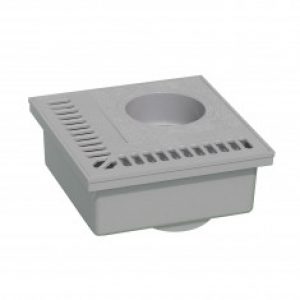 Siphon de balcon PVC 200x200mm – Gris