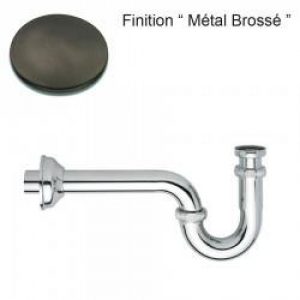 SIPHON DE LAVABO FORME S 1″1/4 METAL BROSSE – CRISTINA ONDYNA AC20177