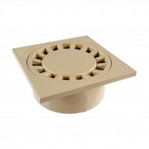 Siphon de sol PVC 200x200mm sortie verticale Ø63/75/90