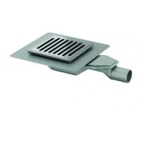 Siphon douche 150x150mm-acier inoxydable-faible hauteur  2 finitions