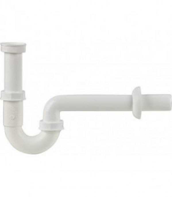 Siphon entonnoir DN 40 1 1/4&Prime;, tube mural , L 220 mm tube 140 mm de long/ diam 32 mm