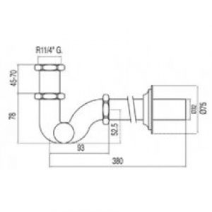 Siphon pour lavabo courbé articulé nettoyage…
