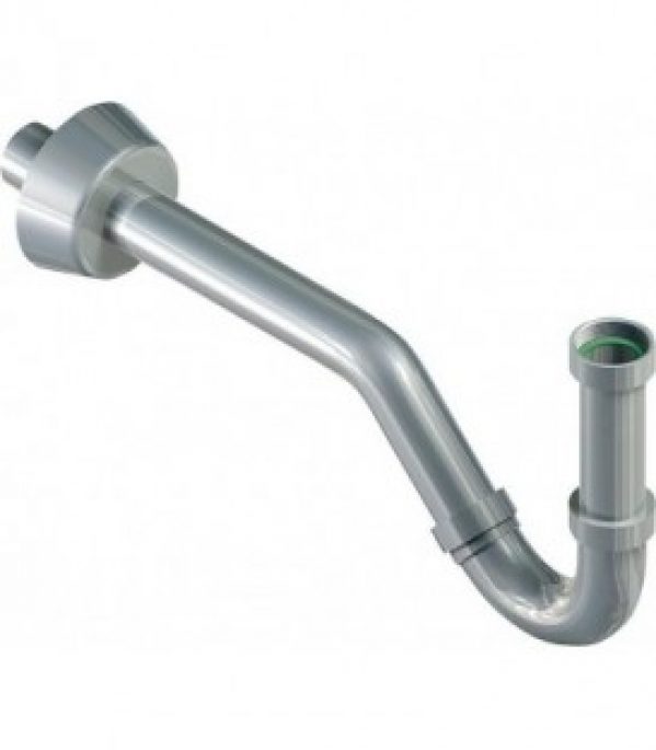 Siphon tubulaire en plastique chrome 11/4&Prime; DN32 DIN/LGA certifie modele bidet