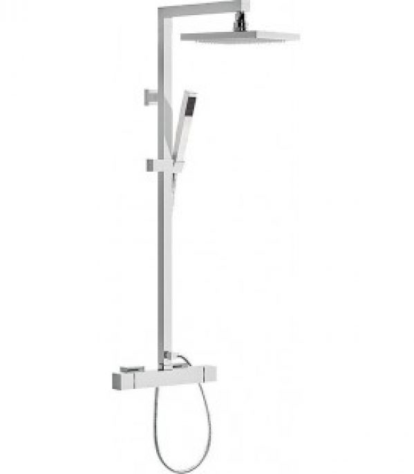SKYLINE Systeme de douche + thermostat Tete de douche 240×140 mm, douchette