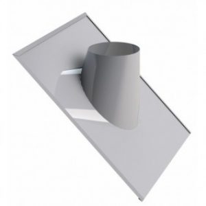 Solin – 30/45° – inox – pour toit ardoise – pour conduit Duoten