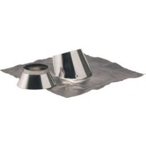 Solin pour conduit double paroi – inclinaison 5 à 30° – Opsinox