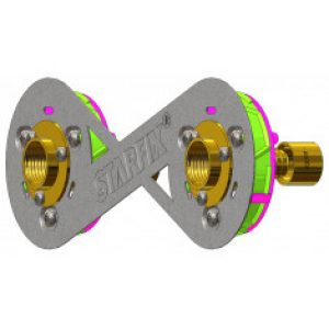 Sortie de cloison STARFIX 150 PER à glissement Ø 12 – F1/2&Prime; (15/21) droite –  Anquier