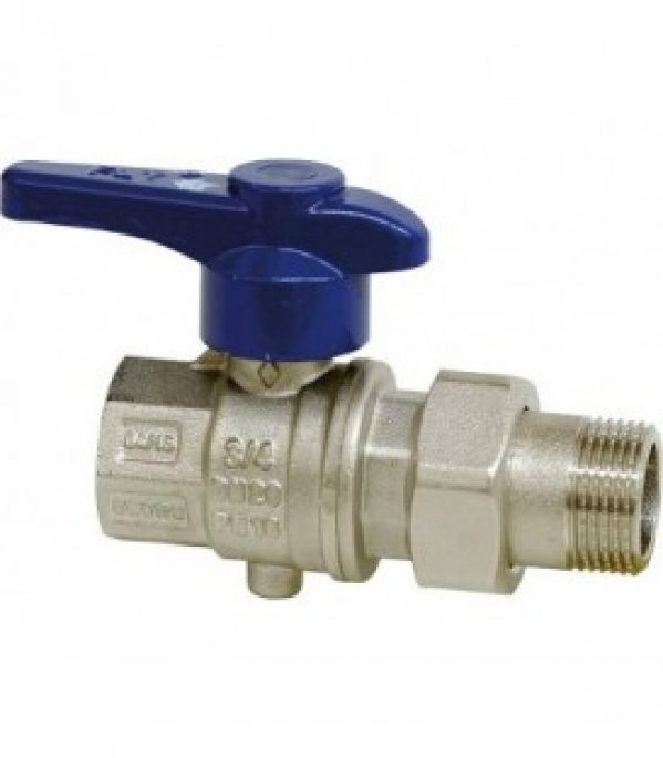 Soupape d arret en laiton 1/2&Prime; filetage femxmâle Eurofly regul de debot a vis joint NBR