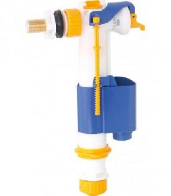 Soupape de remplissage WC univ. silencieux,raccord 3/8&Prime; raccord lateral ou inferieur