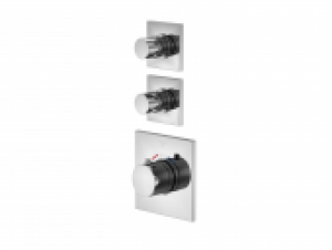 Steinberg Series 120 – Façade pour mitigeur thermostatique douche pour 2 sorties chrome