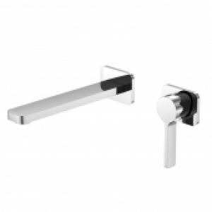 Steinberg Series 230 – Set de finition pour mitigeur monocommande de lavabo pour montage mural avec projection 205 mm sans garni…