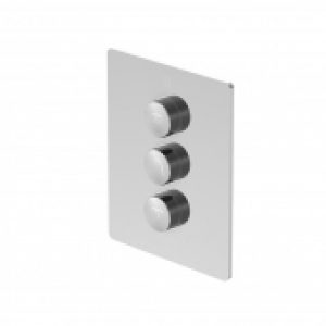 Steinberg Series 390 – Façade robinet d’arrêt encastré pour 3 sorties chrome