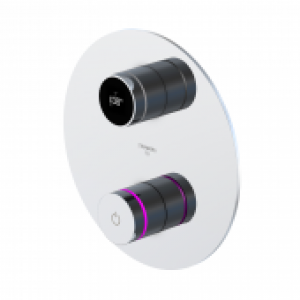 Steinberg Series 390 – Robinetterie électronique IFlow avec affichage numérique pour 2 sorties chrome / noir