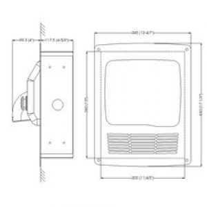 Structure pour sèche-mains blanche Saniflow…