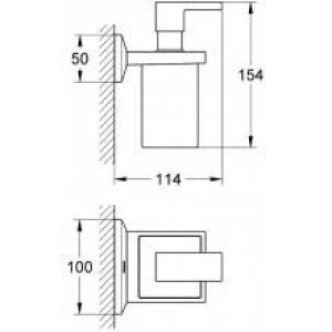 Support avec distributeur Grohe Allure Brilliant