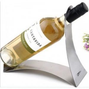 Support-bouteille créatif en acier inoxydable