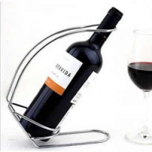 Support-bouteille de style classique en acier inoxydable