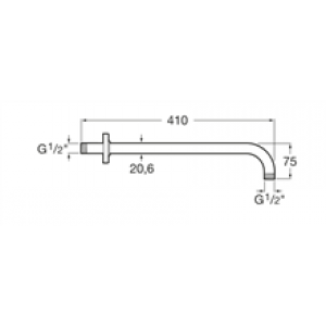 Support de pomme haute 40 cm Raindream Roca