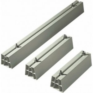 Support de sol blanc pour goulotte de climatisation