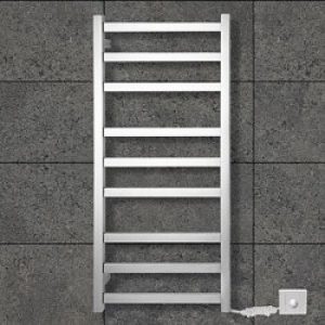 Support électrique avec des grilles de séchage en acier inoxydable poli miroir ( 130 w )