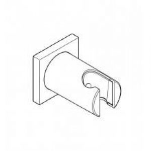 Support mural base carrée Grohe Rainshower