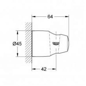 Support mural de douche Grohe Movario