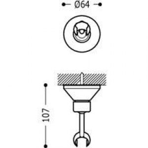 Support orientable pour douche laiton TRES