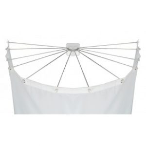 Support parapluie pour rideau de douche avec 12 bras, acier inoxydable
