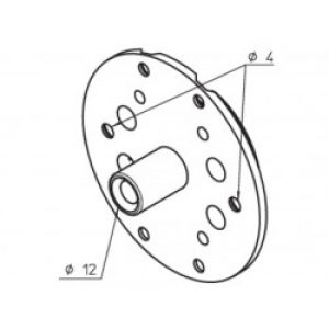 Support pour étrier traditionnel aluplastic CAME YM0138
