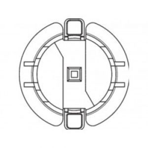 Support rapide à encastrer type C CAME YM0157
