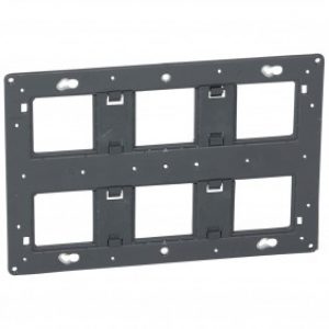 Support à vis Batibox – 2×3 postes – 2×6 ou 2×8 modules
