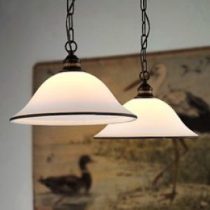 Suspension Design métal Blanc 1 x 60W