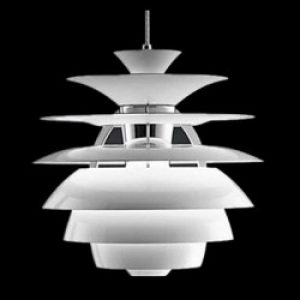 Suspension Moderne en Métal Blanc