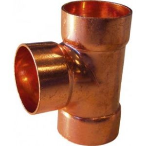 Té cuivre femelle / femelle / femelle à souder