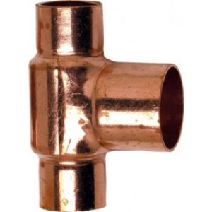 Té cuivre réduit à souder – FFF
