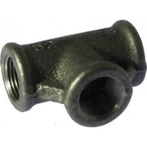 Té fonte femelle galvanisé ou noir