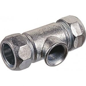 Té égal en fonte femelle type 638