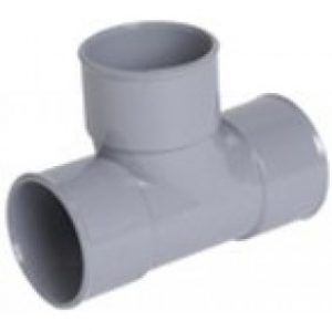 Té pied de biche en pvc 87°30 – femelle-femelle