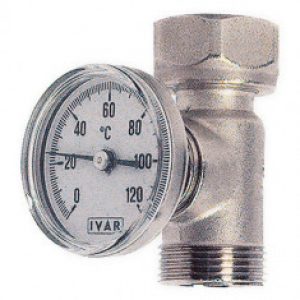 Té porte thermomètre chrome sortie collecteur PCBT Mâle-Femelle 3/4EK