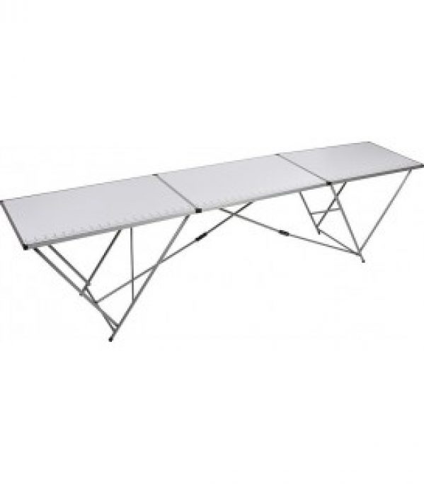 Table a tapisser Alu/acier 300x60x78 cm
