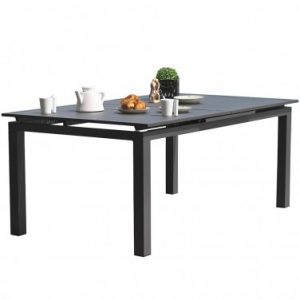 Table DCB GARDEN MIAMI aluminium 180/240x110cm – ANTHRACITE