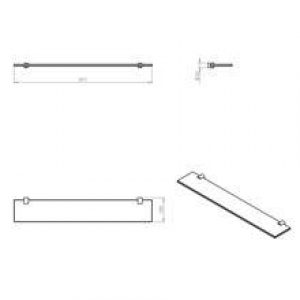 Tablette étagère en verre minimalisme COSMIC