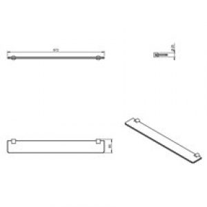 Tablette étagère en verre working COSMIC