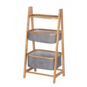 Étagère Bahari à 2 paniers, bambou